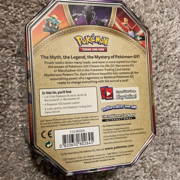 Pokémon GX Tin Set of 3 ho-oh marshadow necrozma - Picture 8 of 8